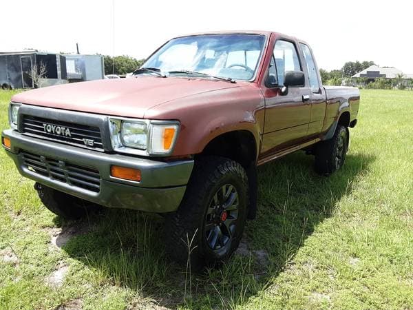1991 Toyota Pickup Truck 4X4 Manual 5 Speed 4WD V6 3.0L Extra Cab